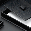 Leather Document Tray with Cover