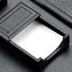 Black Croco Leather Note Tray