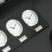 Black Triple Desk Clock