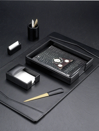 Black Leather Office Sets