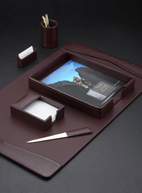 Wine Leather Conference Room Sets